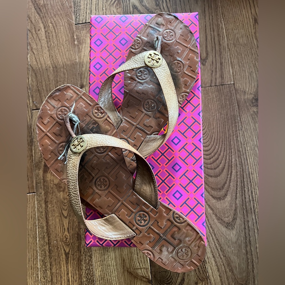 Tory Burch Thora Tan Sandals